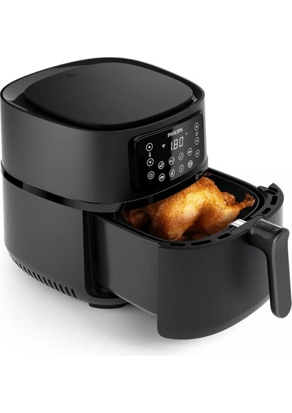 Akıllı Wi-Fi Airfryer Xxl, Tepsi ve Izgara Plakası ile Hediye, Siyah modelleri