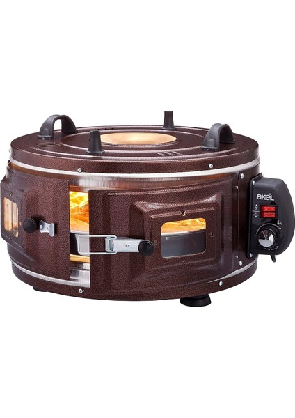 Siyah Akel AF220 Termostatlı Geniş Fırın, Yüksek Performans ve Şıklık Bir Arada