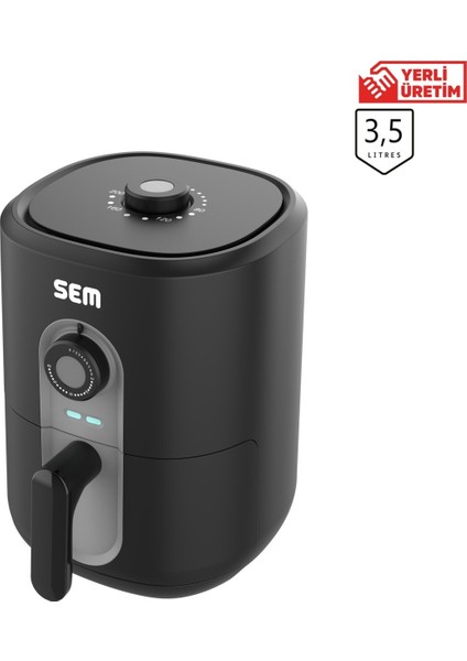 Yağsız Kızartma Sıcak Hava Fritöz Siyah 1000W indirimleri