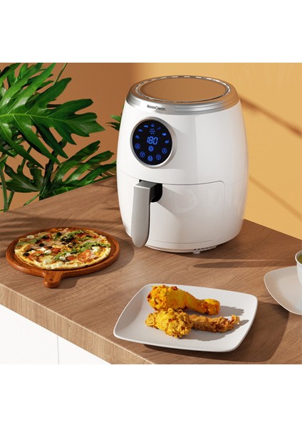 5,5l Dijital Airfryer Fritöz Beyaz, Sağlıklı ve Pratik Pişirme Cihazı indirimleri