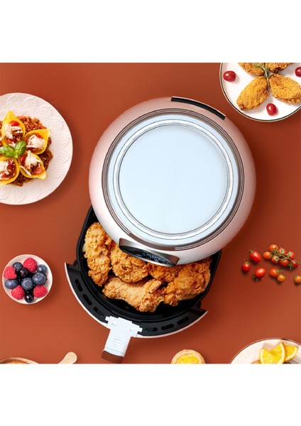 5,5l Dijital Airfryer Fritöz Beyaz, Sağlıklı ve Pratik Pişirme Cihazı