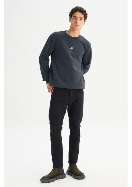 Regular Fit Normal Kesim Bisiklet Yaka Içi Polarlı Antrasit Sweatshirt fiyatları