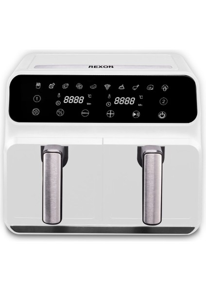 Beyaz Çok Fonksiyonlu 8 Litre Hızlı Pişirici, Sağlıklı ve Pratik Kullanım