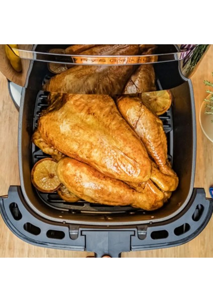 6,5l 8 Programlı 2'si 1 Arada Fritöz Siyah, Iki Farklı Yiyecek Hazırlama fırsatları