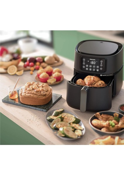 5000 Serisi Xxl Bağlantılı Fritöz Siyah, Sağlıklı ve Hızlı Pişirme Keyfi
