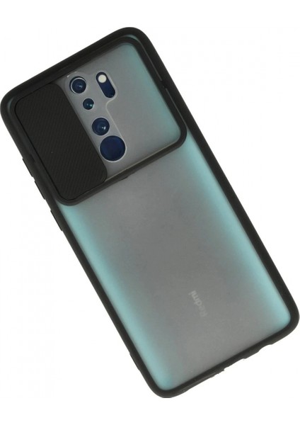 Xiaomi Redmi Note 8 Pro Kılıf Palm Buzlu Kamera Sürgülü Silikon - Siyah fiyatları