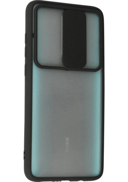 Xiaomi Redmi Note 8 Pro Kılıf Palm Buzlu Kamera Sürgülü Silikon - Siyah modelleri