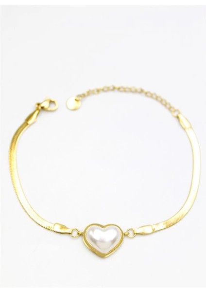 Kalp Bileklik - Altın
