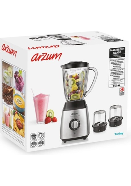 Çok Renkli AR1056 Maxiblend Sürahi Blender, Paslanmaz Çelik Malzeme modelleri