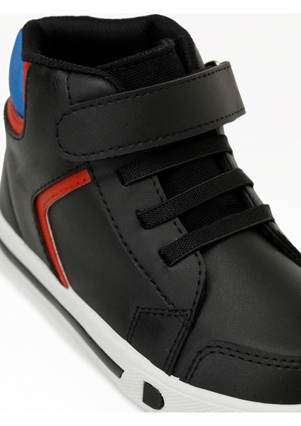 GEOM.P5PR Siyah Erkek Çocuk High Sneaker