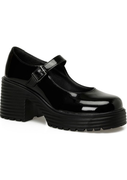 24K-521 5pr Siyah Kadın Oxford Ayakkabı