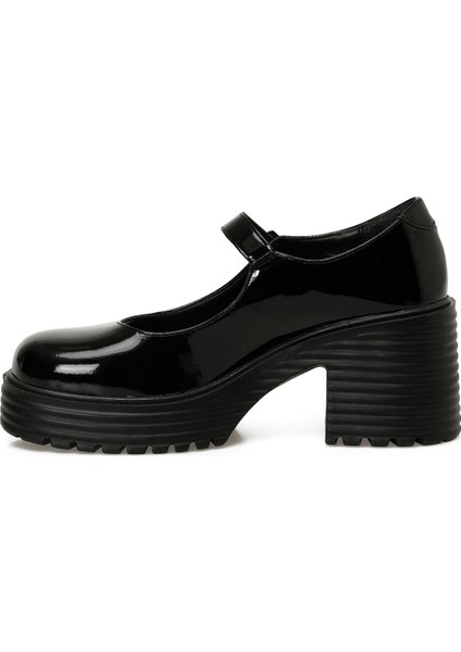 24K-521 5pr Siyah Kadın Oxford Ayakkabı