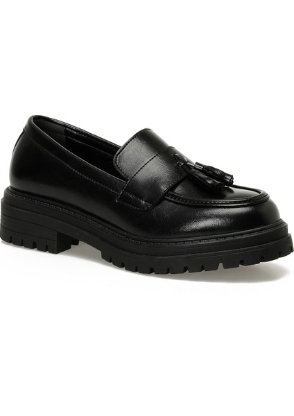 25K-2108 5pr Siyah Kadın Loafer