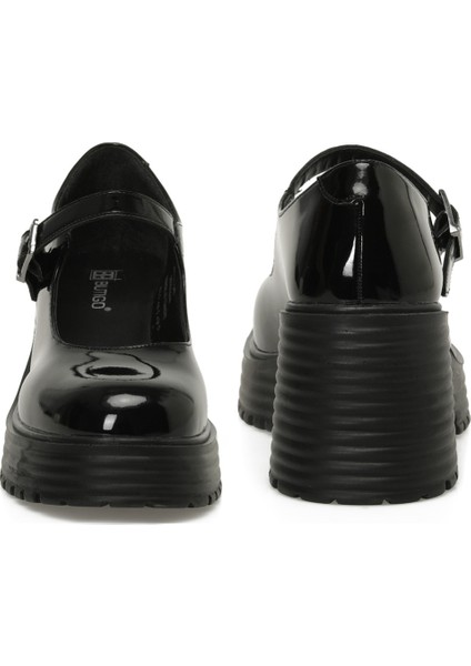 24K-521 5pr Siyah Kadın Oxford Ayakkabı
