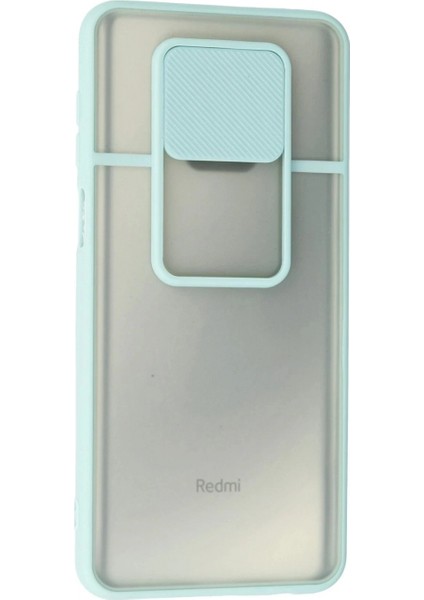 Xiaomi Redmi Note 9 Pro Kılıf Palm Buzlu Kamera Sürgülü Silikon - Turkuaz modelleri