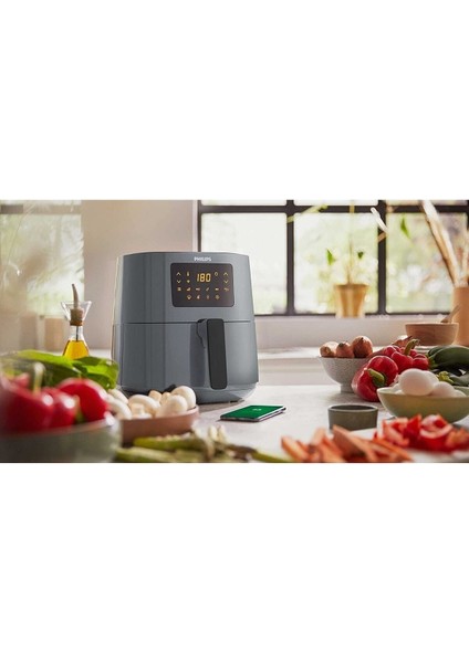 Gri 4.1l 0.8kg Airfryer, Uzaktan Bağlantılı, Yağsız, Hızlı ve Kullanışlı Cihaz modelleri