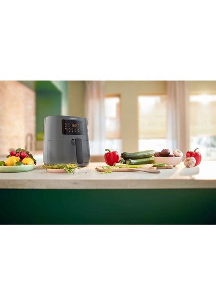 Gri 4.1l 0.8kg Airfryer, Uzaktan Bağlantılı, Yağsız, Hızlı ve Kullanışlı Cihaz indirimleri