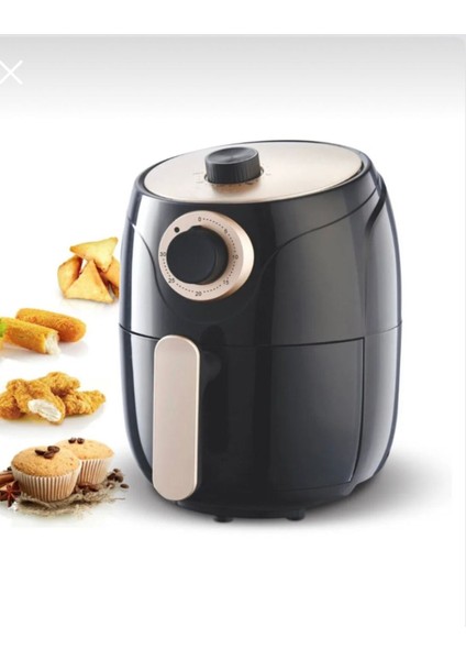 5515 Yağsız Fritöz, Siyah, Sağlıklı ve Pratik Kullanım