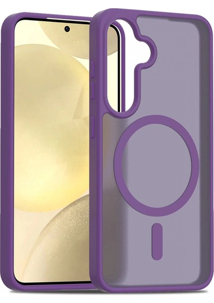 Samsung Galaxy S24 Jota Magsafe Kapak - Derin Mor modelleri