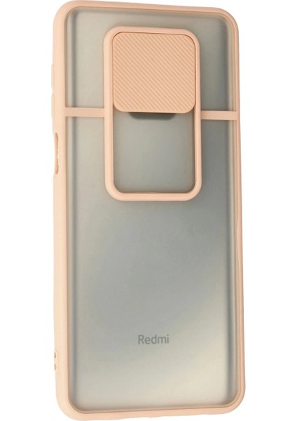 Xiaomi Redmi Note 9 Pro Kılıf Palm Buzlu Kamera Sürgülü Silikon - Pembe modelleri