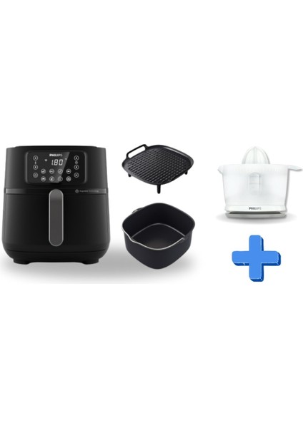 Airfryer 5000 Serisi Xxl ve Narenciye Sıkacağı Seti, Sağlıklı ve Pratik Kullanım