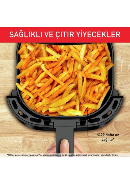 Enerji Tasarruflu 3,5 Lt Kompakt Yağsız Fritöz ve Hediye Lambader Siyah fiyatları