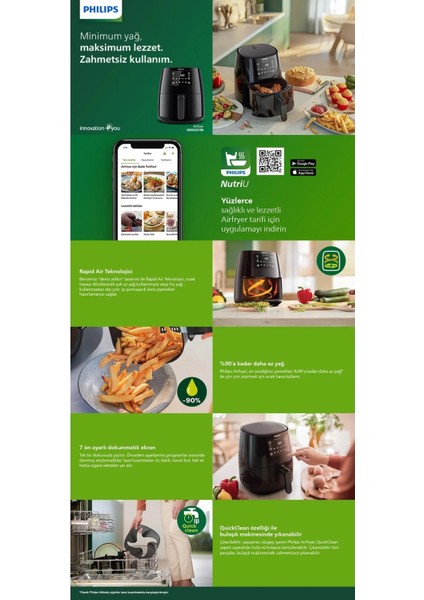 4.1 Lt Yağsız Fritöz, Siyah, Sağlıklı ve Pratik Kullanım fiyatları