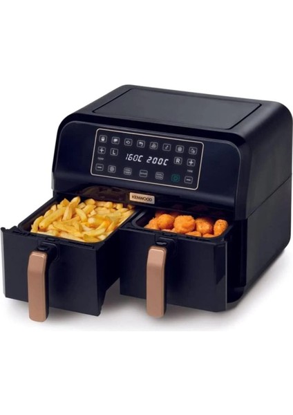 Dual Airfryer Çift Pişirme Hazneli Siyah 70.000BK, Çok Renkli
