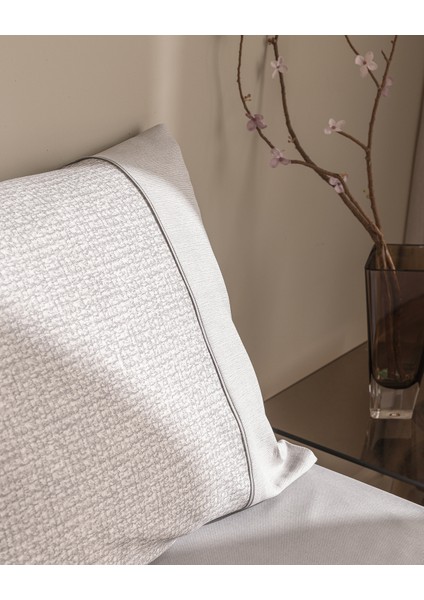 Orpen King Size %100 Pamuk Madame Coco Crep Baskılı Nevresim Takımı - Gri