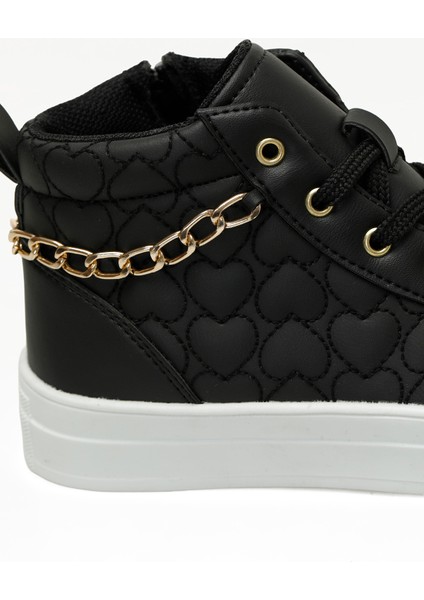 Corve F 5pr Siyah Kız Çocuk High Sneaker