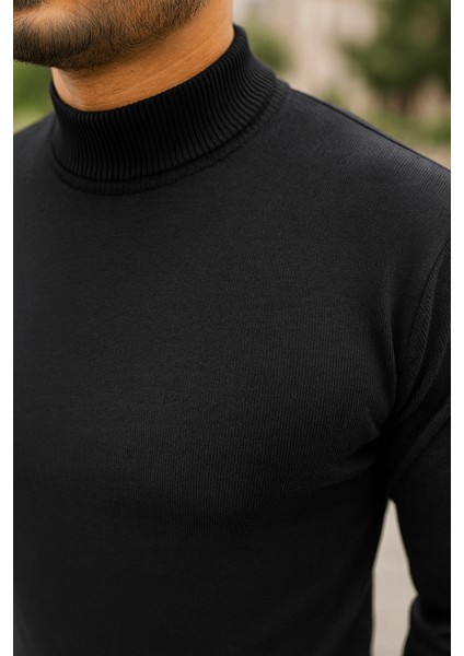 Erkek Yarım Balıkçı Ince Basic Triko Kazak fiyatları