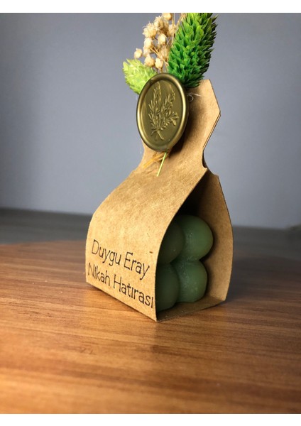 Hediyelik Bubble Mum Mühürlü/kuru Çiçekli/ Kraft Paketli Nişan,söz,kına,düğün,doğum 20 Adet fiyatları