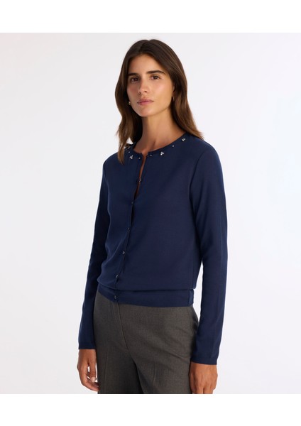 Regular Bisiklet Yaka Uzun Kol Hırka fiyatları