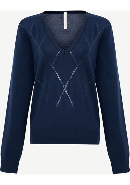 Regular V Yaka Uzun Kol Kazak fırsatları