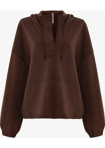 Regular Kapüşonlu Yaka Uzun Kol Sweatshirt fırsatları