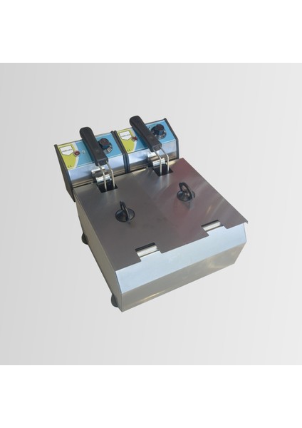 Geniş Kapasiteli Elektrikli Fritöz, Çift Kapaklı, Pratik Kullanım