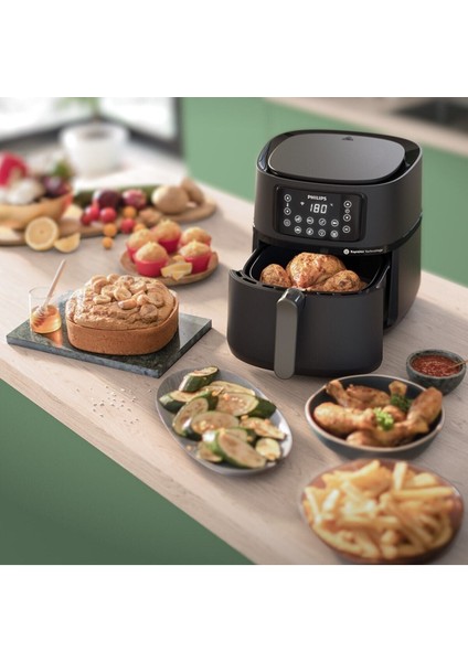 Gelişmiş Wi-Fi Airfryer 5000 Serisi Xxl, Tepsi ve Izgara Plakası Hediye indirimleri