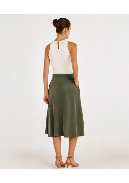 Dökümlü Midi Etek modelleri