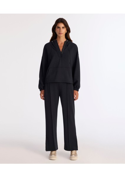 Regular Kapüşonlu Yaka Uzun Kol Sweatshirt