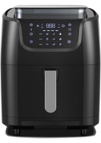 6.5l Buharlı Hava Fritözü, Siyah, Yağsız, Sağlıklı Pişirme Cihazı