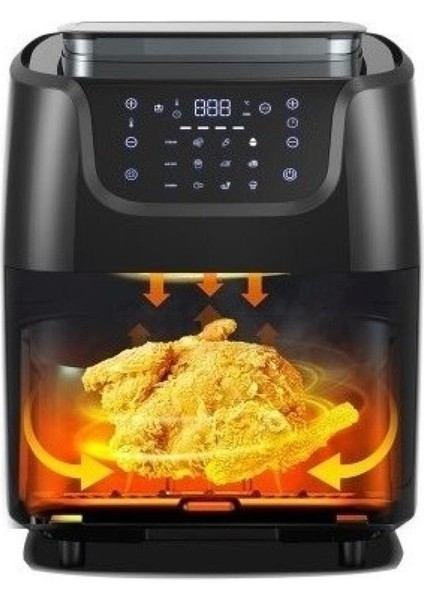 6.5l Buharlı Hava Fritözü, Siyah, Yağsız, Sağlıklı Pişirme Cihazı modelleri