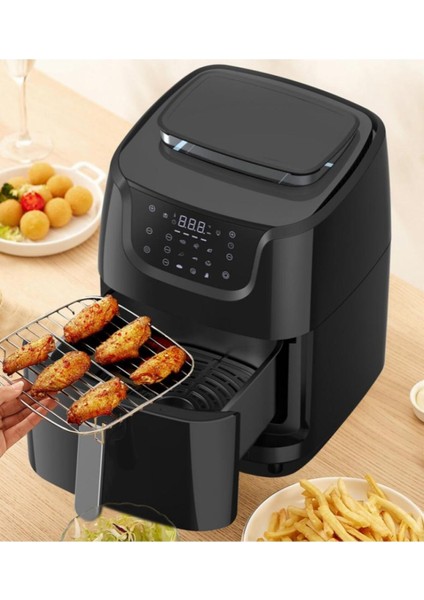 6.5l Buharlı Hava Fritözü, Siyah, Yağsız, Sağlıklı Pişirme Cihazı indirimleri