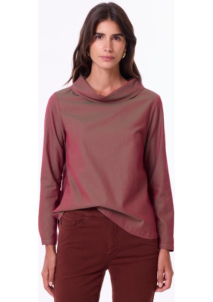 Regular Bisiklet Yaka Uzun Kol Bluz