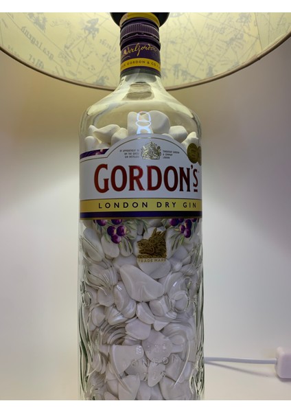 Gordon Doğal Taşlı Özel Şişe Abajur Piri Reis fiyatları