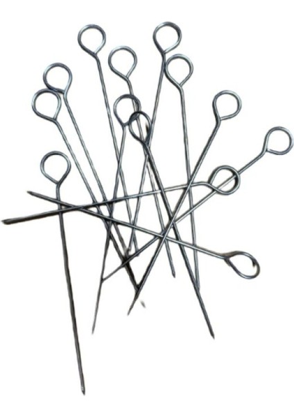 10 Adet Gümüş Renkli Airfryer Şiş Teli, Dayanıklı ve Pratik Kullanım Için Ideal