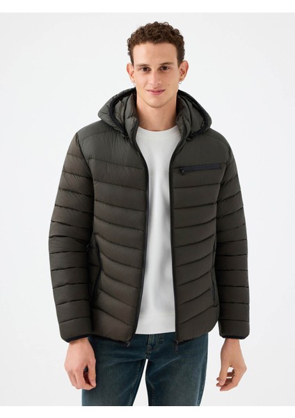 Regular Fit Haki Erkek Mont LF2033757