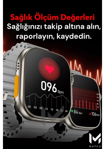 Şık Akıllı Saat ve Kablosuz Kulaklık Seti, Siyah, Dokunmatik, Bluetooth, 2'li Paket fırsatları