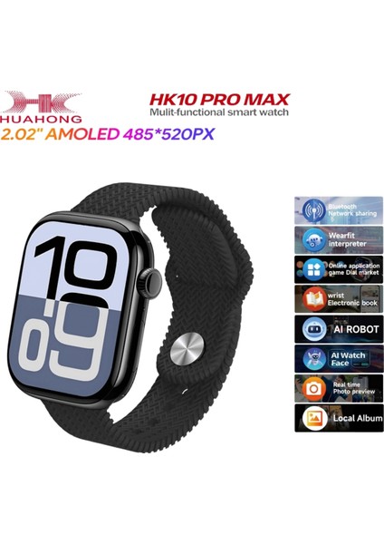 Amoled Ekranlı, Şık ve Spor Tarz Akıllı Saat, Kadın ve Erkek Kullanıma Uygun, Siyah Renk