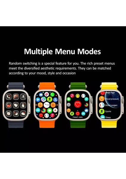 45MM Akıllı Saat, 2,2 Inç Tam Ekran, Bluetooth Arama ve Cevaplama, Android ve Ios Uyumlu modelleri