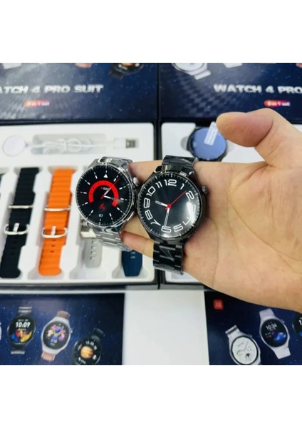 Yuvarlak Ekranlı 7 Kordonlu Akıllı Saat, Gümüş Renk, Redmi 10 Uyumlu indirimleri